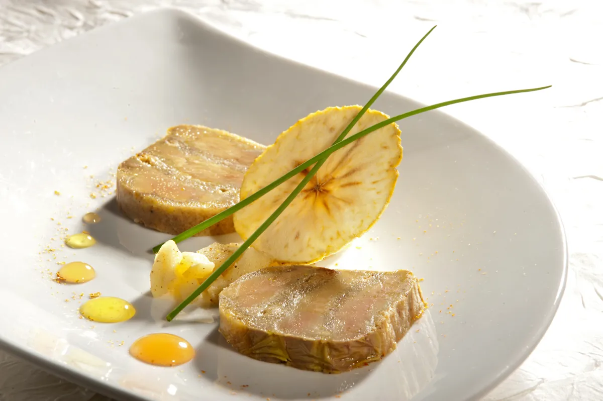 Foie gras maison à la pomme